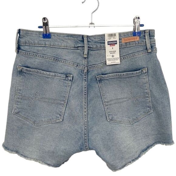 Levi’s Denizen Essential Stretch High Rise Distressed Shorts Size 8 NWT - Picture 3 of 8